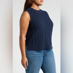 Cable Stitch Sweater Vest size XL